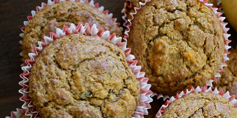 Banenen kikkererwten muffins